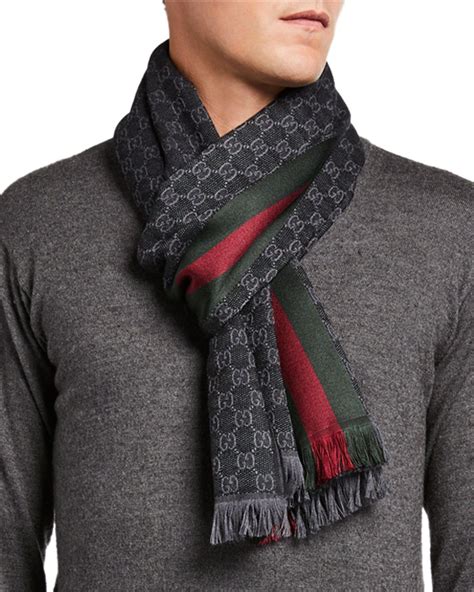 how to wear a gucci scarf mens|vintage Gucci handkerchief.